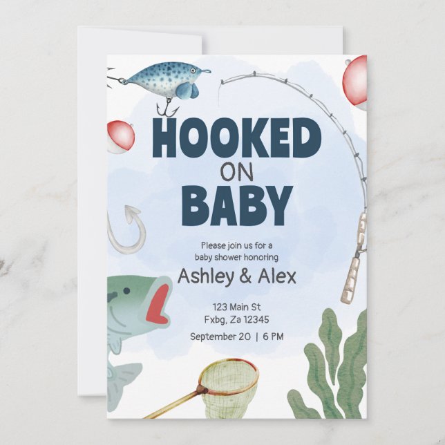Invitation pour une Babyshower sur le thème de la  (Devant)