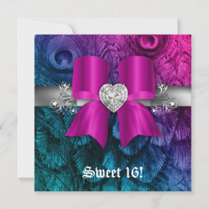Invitation pour une fête amusante de 16 ans avec u