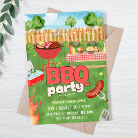 Invitation pour une fête BBQ d'été