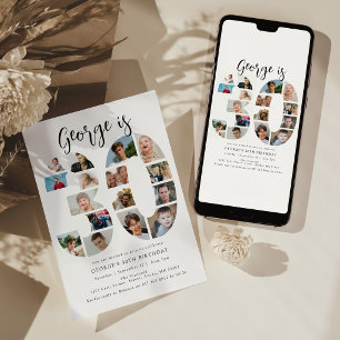 Invitation pour une fête d'anniversaire 30 ans de