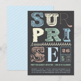 Invitation pour une fête d'anniversaire adulte sur