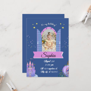 Invitation pour une fête d'anniversaire au château