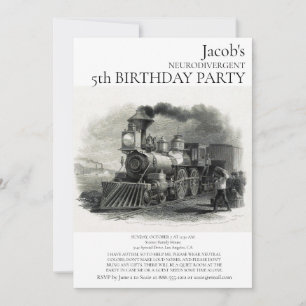 Invitation pour une fête d'anniversaire autiste ne