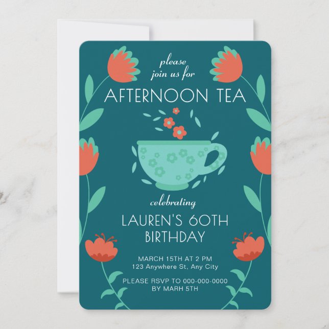 Invitation pour une fête d'anniversaire autour du  (Devant)