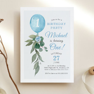 Invitation pour une fête d'anniversaire avec décor