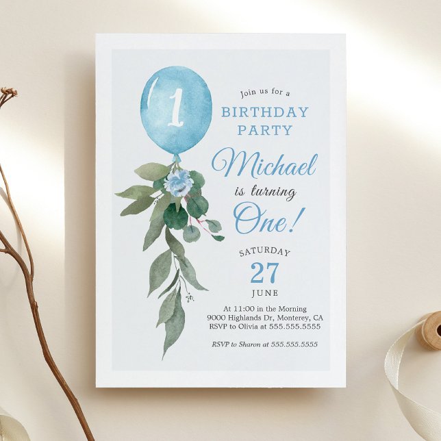 Invitation pour une fête d'anniversaire avec décor (Créateur téléchargé)