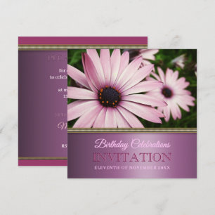 Invitation pour une fête d'anniversaire avec des f