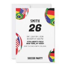 Invitation pour une fête d'anniversaire avec drape