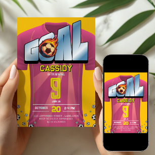 Invitation pour une fête d'anniversaire avec un ma