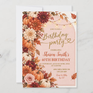 Invitation pour une fête d'anniversaire Bohème Rus