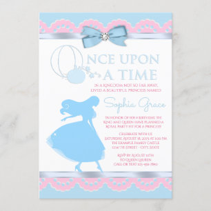Invitation pour une fête d'anniversaire Cendrillon