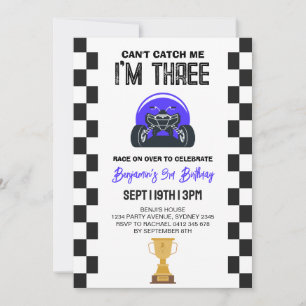 Invitation pour une fête d'anniversaire de 3 ans p