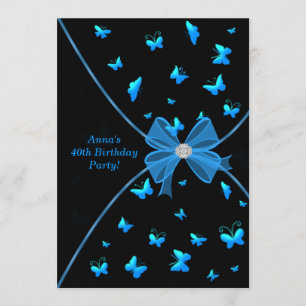 Invitation pour une fête d'anniversaire de 40 ans