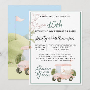 Invitation pour une fête d'anniversaire de 45 ans