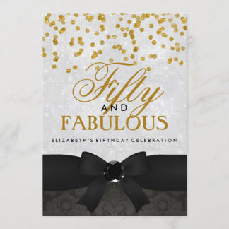 Invitation pour une fête d'anniversaire de 50 ans 