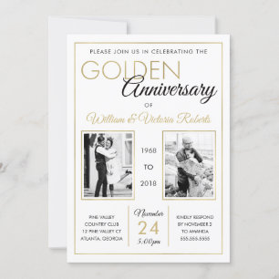 Invitation pour une fête d'anniversaire de 50 ans,