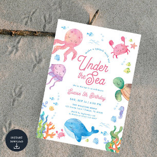 Invitation pour une fête d'anniversaire de 5 ans s