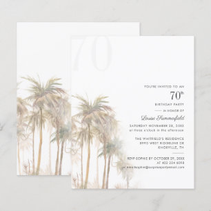 Invitation pour une fête d'anniversaire de 70 ans