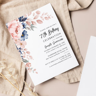 Invitation pour une fête d'anniversaire de 70 ans