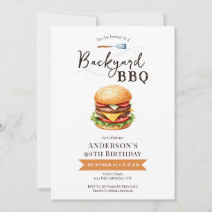 Invitation pour une fête d'anniversaire de 90 ans 