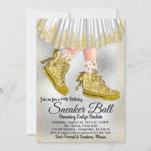 Invitation pour une fête d'anniversaire de balleri