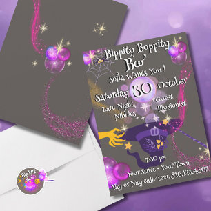 Invitation pour une fête d'anniversaire de conte d