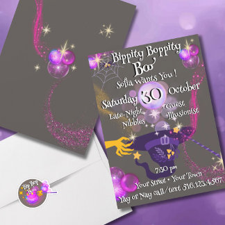 Invitation pour une fête d'anniversaire de conte d