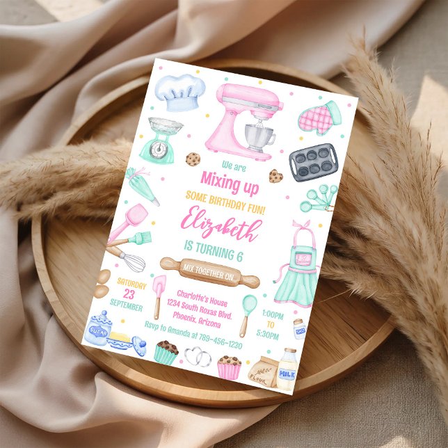 Invitation pour une fête d'anniversaire de couture (Créateur téléchargé)