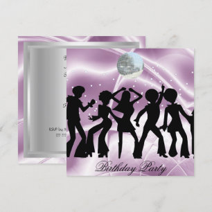 Invitation pour une fête d'anniversaire de danse d