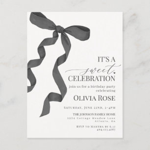 Invitation pour une fête d'anniversaire de fille a