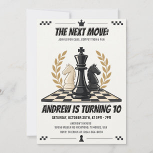 Invitation pour une fête d'anniversaire de jeu d'é