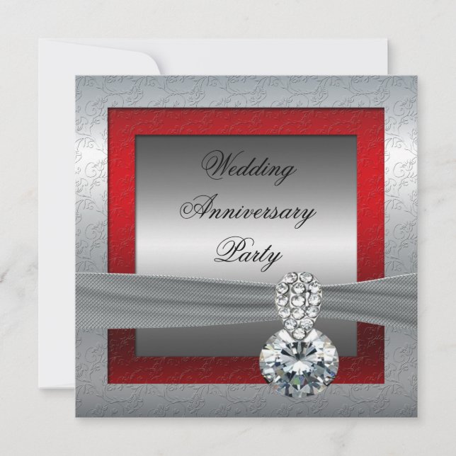 Invitation pour une fête d'anniversaire de mariage (Devant)