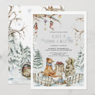 Invitation pour une fête d'anniversaire de Noël su