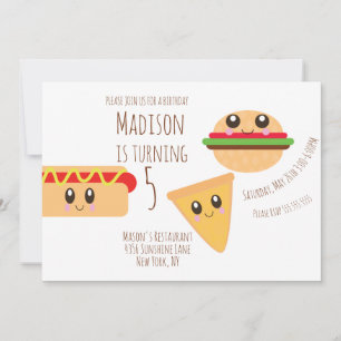 Invitation pour une fête d'anniversaire de pique-n