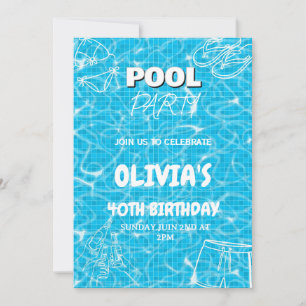 Invitation pour une fête d'anniversaire d'été pour