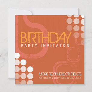 Invitation pour une fête d'anniversaire Electro Gr