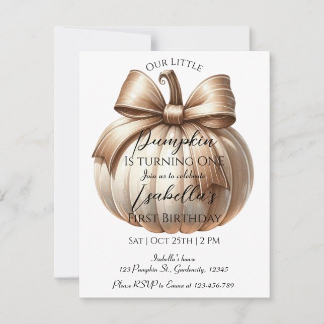 Invitation pour une fête d'anniversaire Halloween  (Devant)