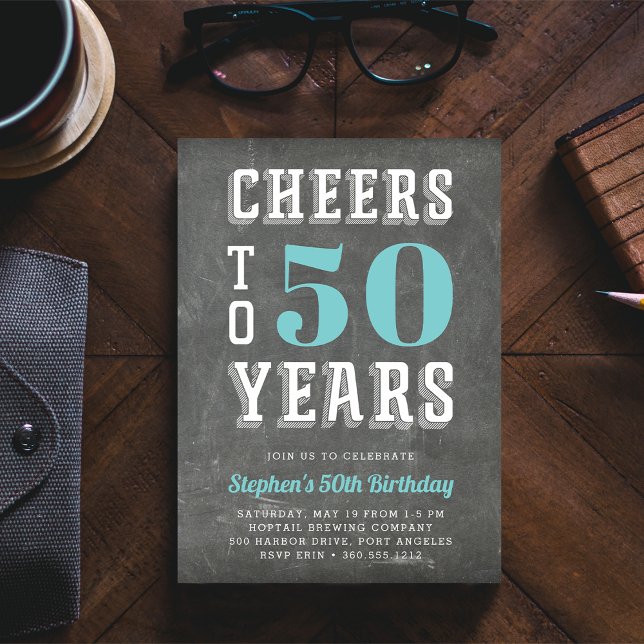 Invitation pour une fête d'anniversaire marquant | (Créateur téléchargé)