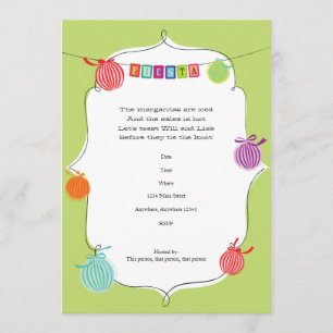 Invitation pour une fête d'anniversaire mexicaine