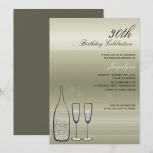 Invitation pour une fête d'anniversaire Milestone 