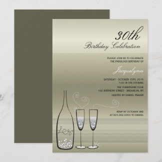 Invitation pour une fête d'anniversaire Milestone