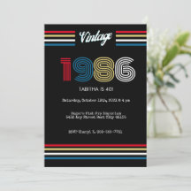 Invitation pour une fête d'anniversaire rétro 40 a