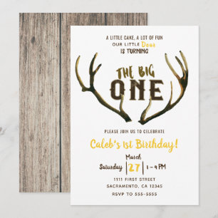 Invitation pour une fête d'anniversaire rustique a