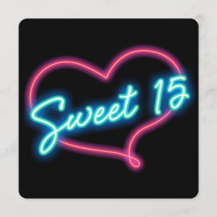 Invitation pour une fête d'anniversaire SWEET 15 a