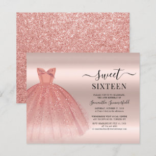Invitation pour une fête d'anniversaire Sweet 16