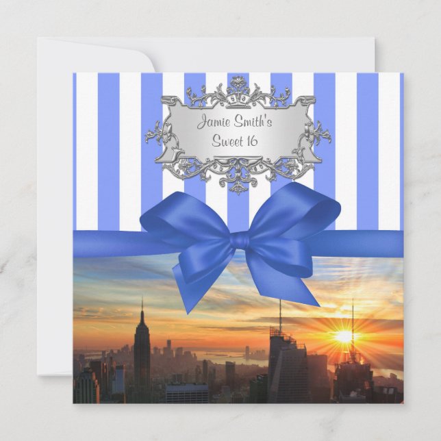 Invitation pour une fête d'anniversaire Sweet 16 a (Devant)