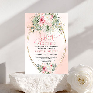Invitation pour une fête d'anniversaire Sweet 16 a