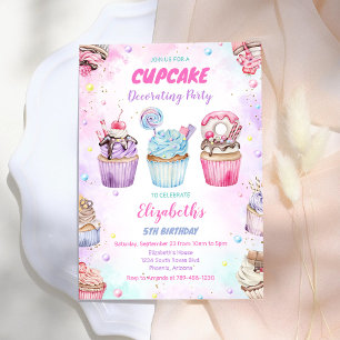 Invitation pour une fête d'anniversaire Sweet Cupc