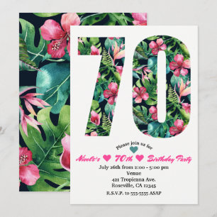 Invitation pour une fête d'anniversaire Tropical 7