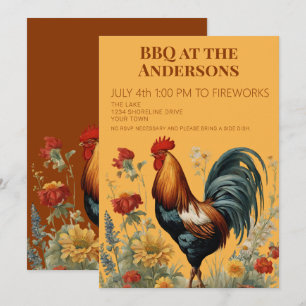 Invitation pour une fête de barbecue du 4 juillet